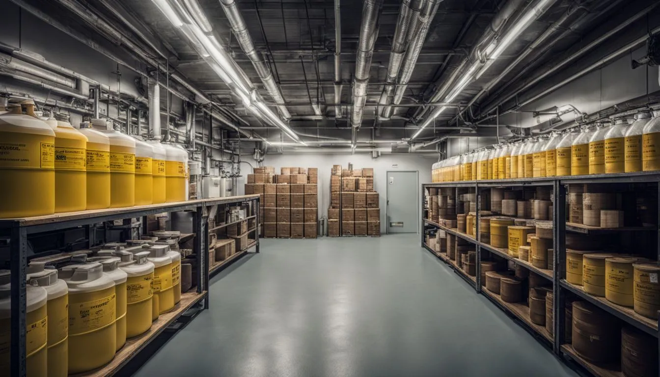 hierarchy of control isolating and segregating hazardous chemicals