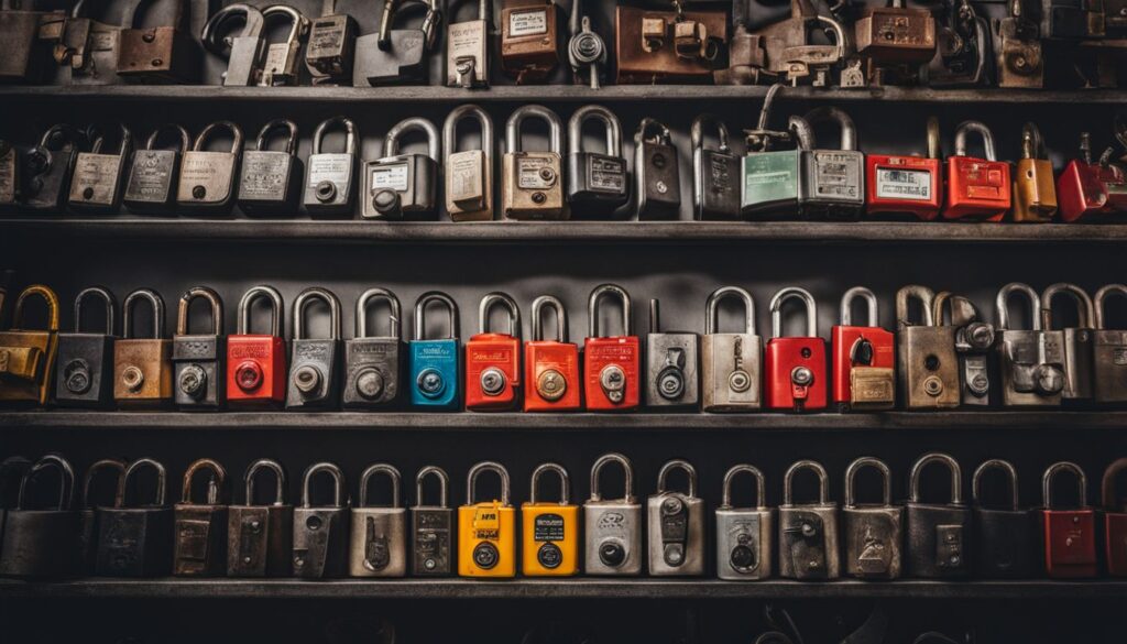 types of lockout safety locks 204811664