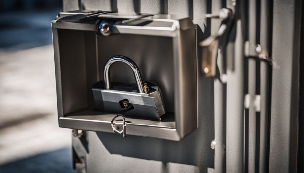 sfpb20 fixed padlock box